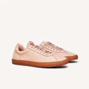 M. Gemi Light Pink Leather Sneakers